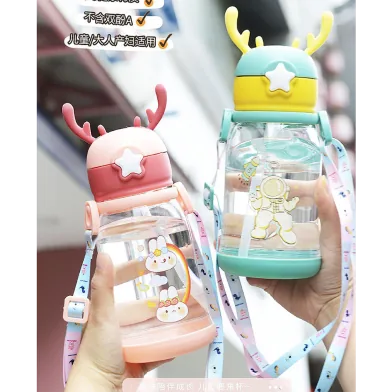 Number Plastic Kids Water Bottle/Mom pot -1Pc - 500ml - Rokomari product